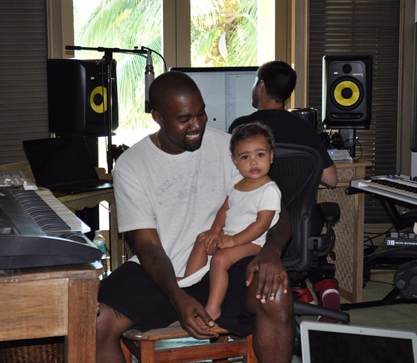 Kanye & His Daughter