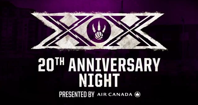 TORONTO RAPTORS 20TH ANNIVERSARY