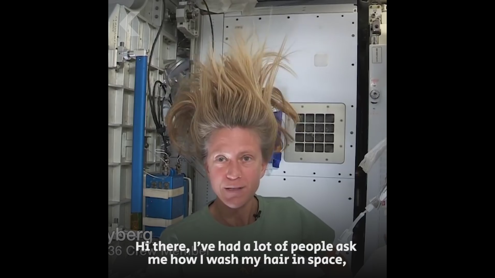 Science How An Astronaut Washes Her Hair In Space (Video) JAYFORCE